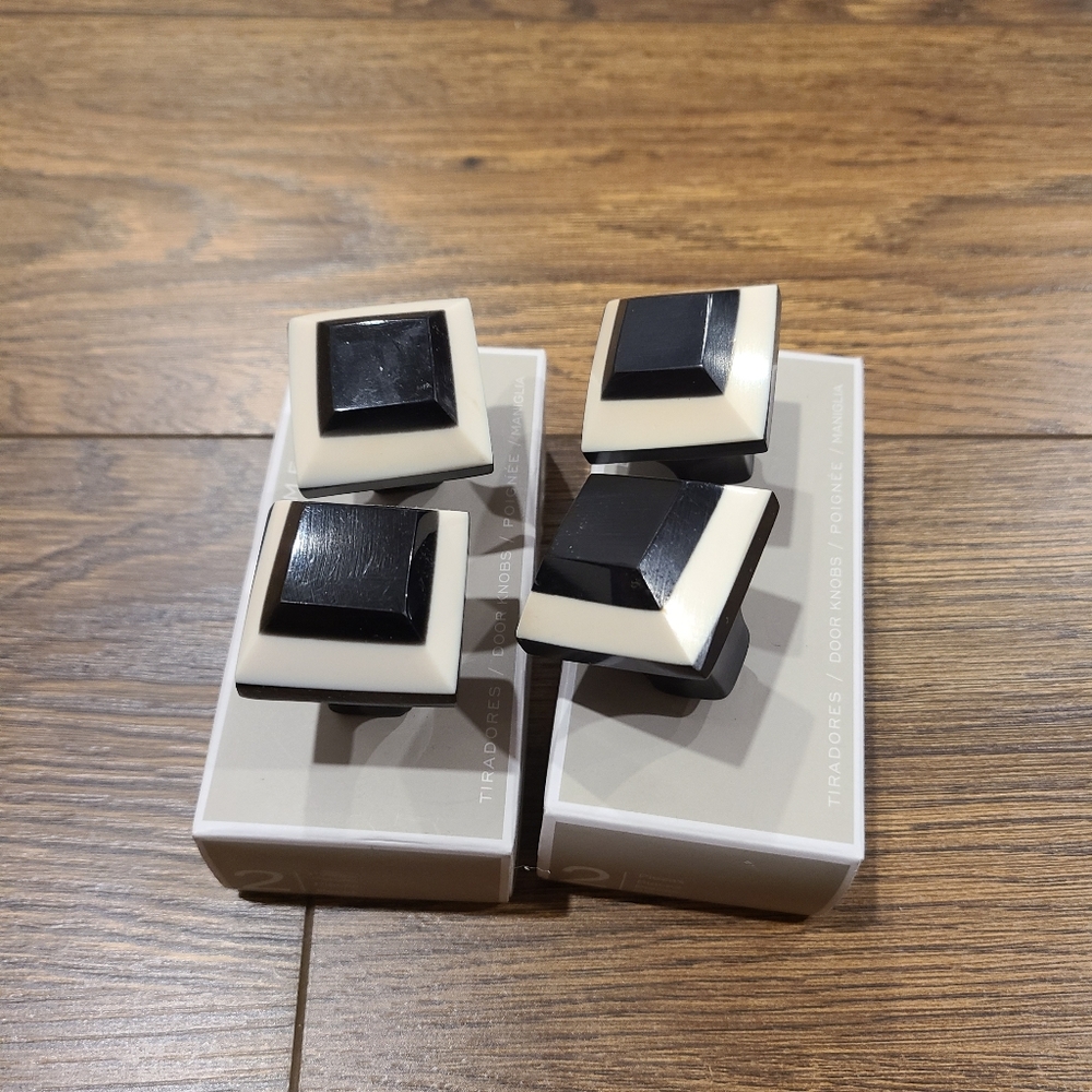 Drawer handles Black and white Zara Home